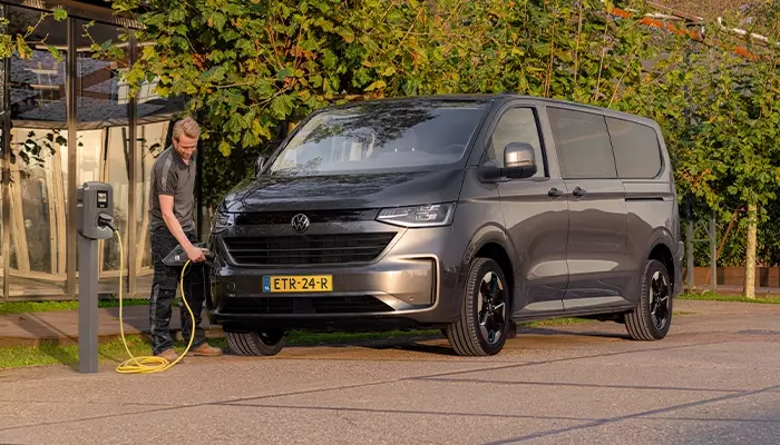 De Volkswagen Bedrijfswagen e-Transporter 